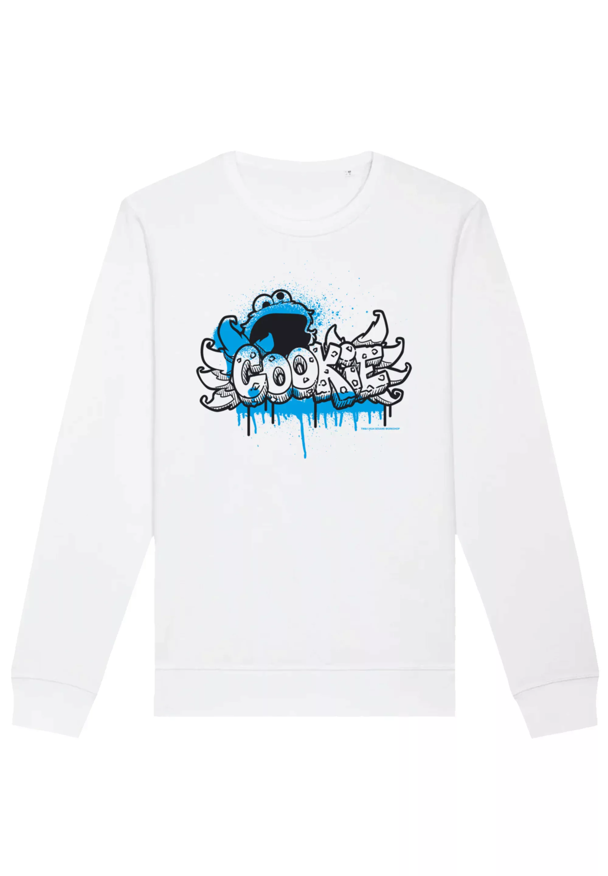 F4NT4STIC Sweatshirt "Sesamstraße Cookie Fingers Graffiti", Premium Qualitä günstig online kaufen