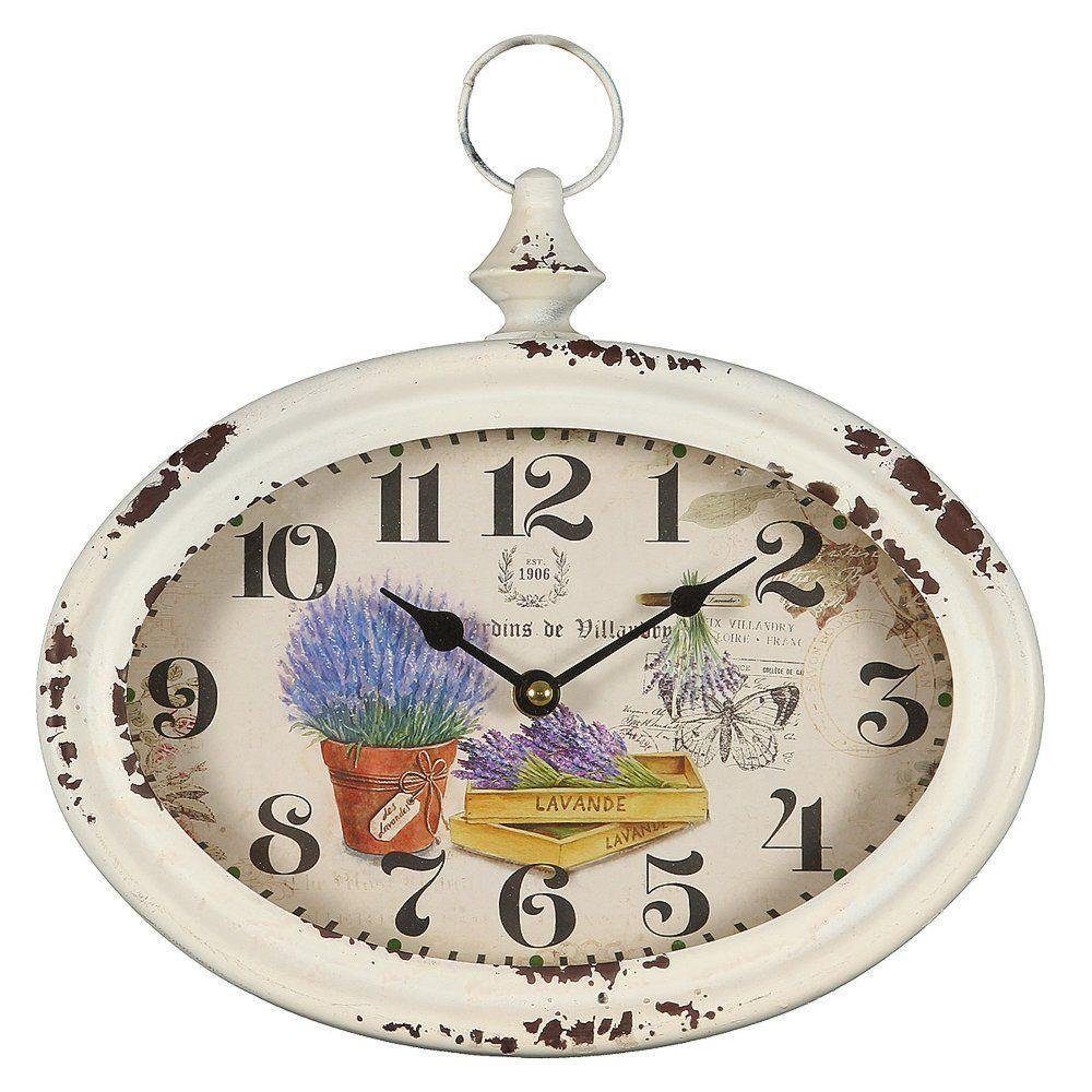 Linoows Uhr Wanduhr Lavendel im französischem günstig online kaufen