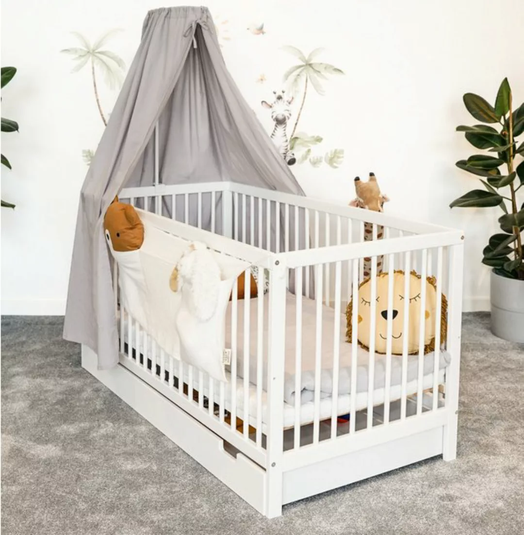 Alavya Home® Komplettbett TOBI 6-tlg.SET für Kleine Babys I 9-fach höhenver günstig online kaufen