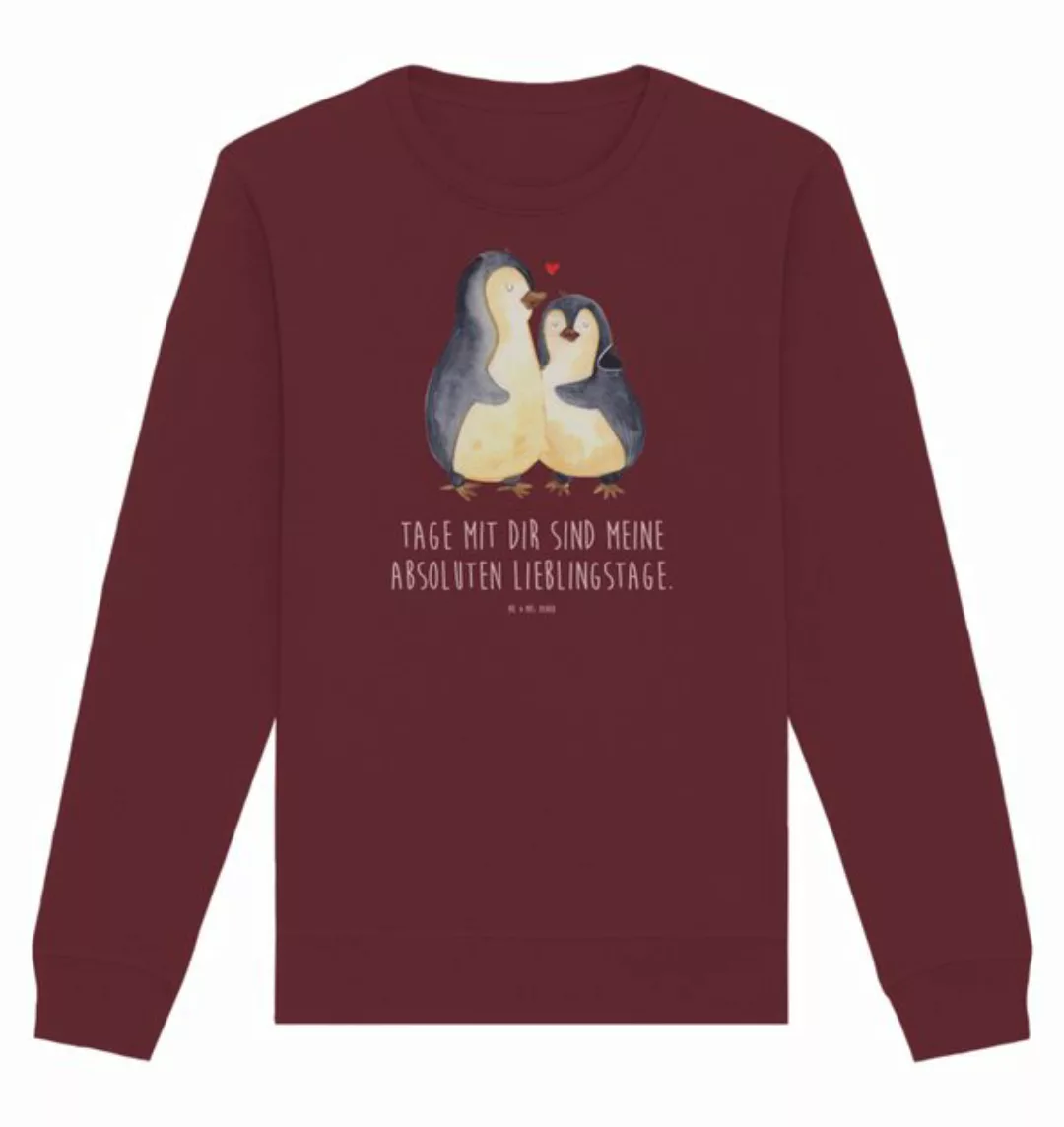 Mr. & Mrs. Panda Longpullover Pinguin umarmen Größe S - Burgundy - Geschenk günstig online kaufen