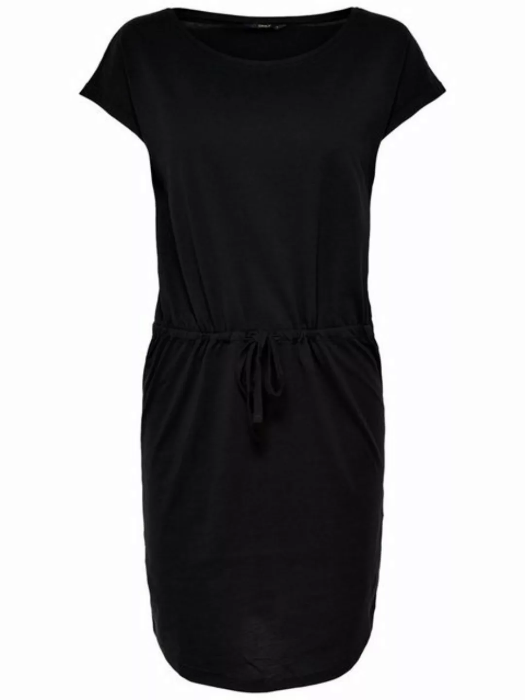 ONLY Shirtkleid Mini T-Shirt Kleid mit Tunnelzug Kurzarm Rundhals Dress ONL günstig online kaufen