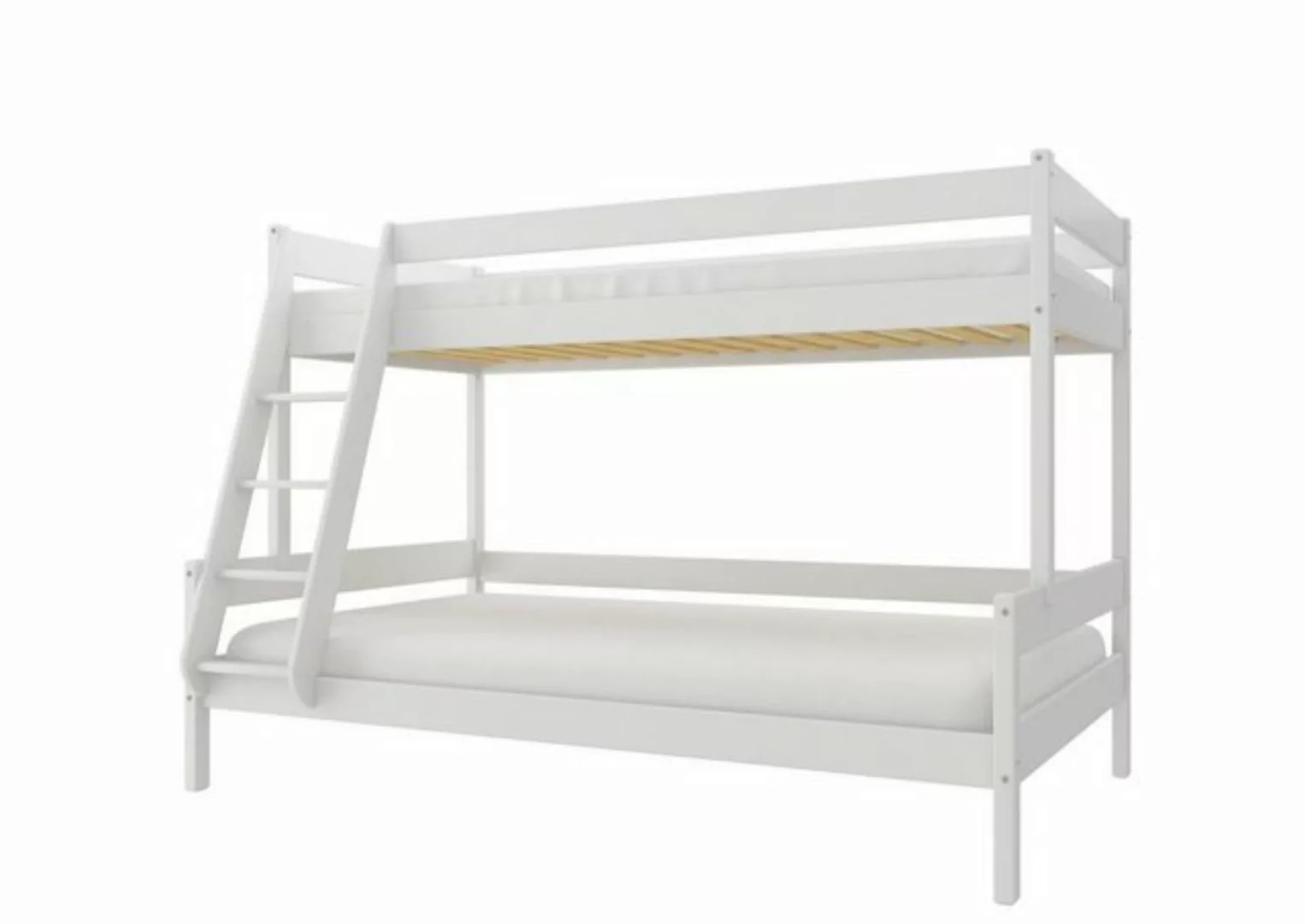 Deine Möbel 24 Etagenbett NIKO aus Massivholz 90x200 120x200 cm (Hochbett K günstig online kaufen