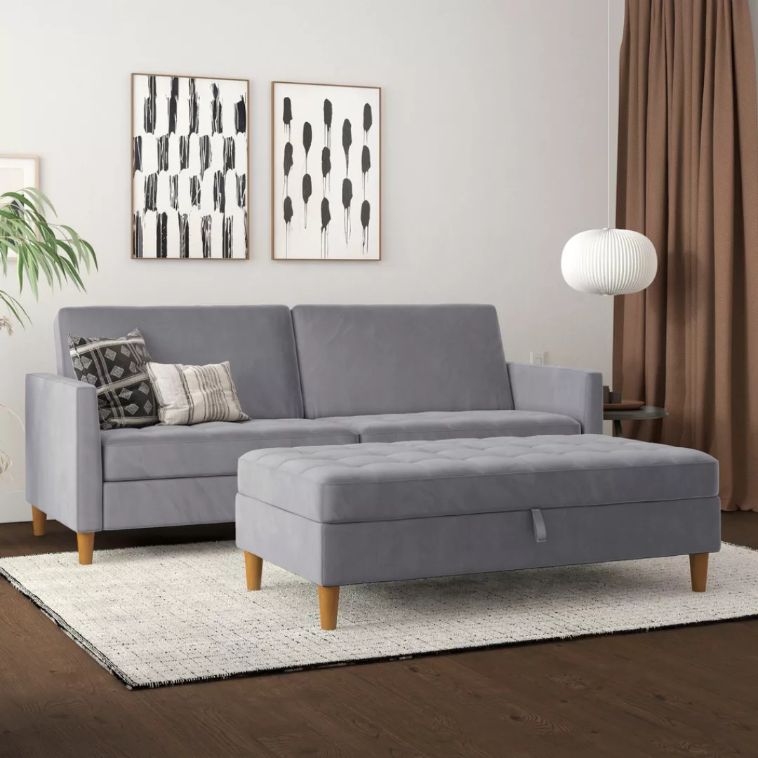 Dorel Home 3-Sitzer "Presley", Sofa mit Bett-Funktion und verstellbarer Rüc günstig online kaufen