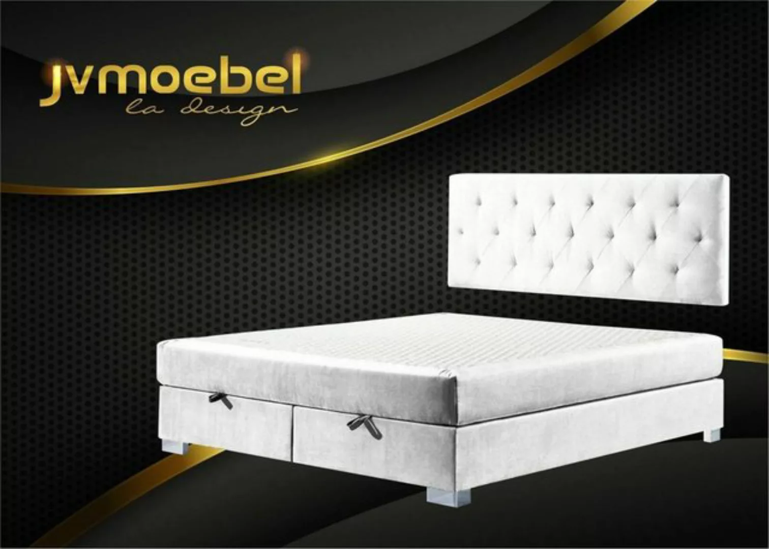 JVmoebel Bett, Luxus Boxspring Bett Betten Doppel Schlafzimmer Möbel Stoff günstig online kaufen