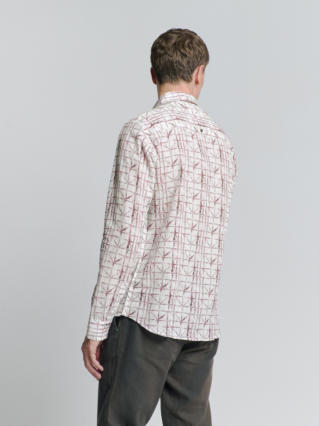 NO EXCESS Langarmhemd "No Excess Bedrucktes Hemd" günstig online kaufen