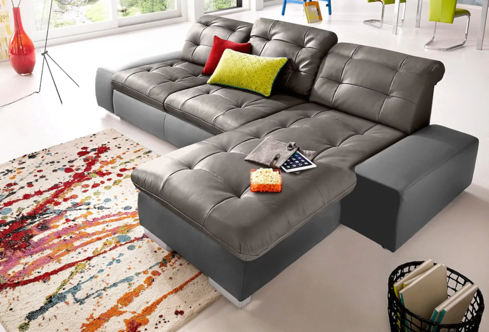 sit&more Ecksofa "Palomino L-Form", wahlweise XL oder XXL und mit Bettfunkt günstig online kaufen