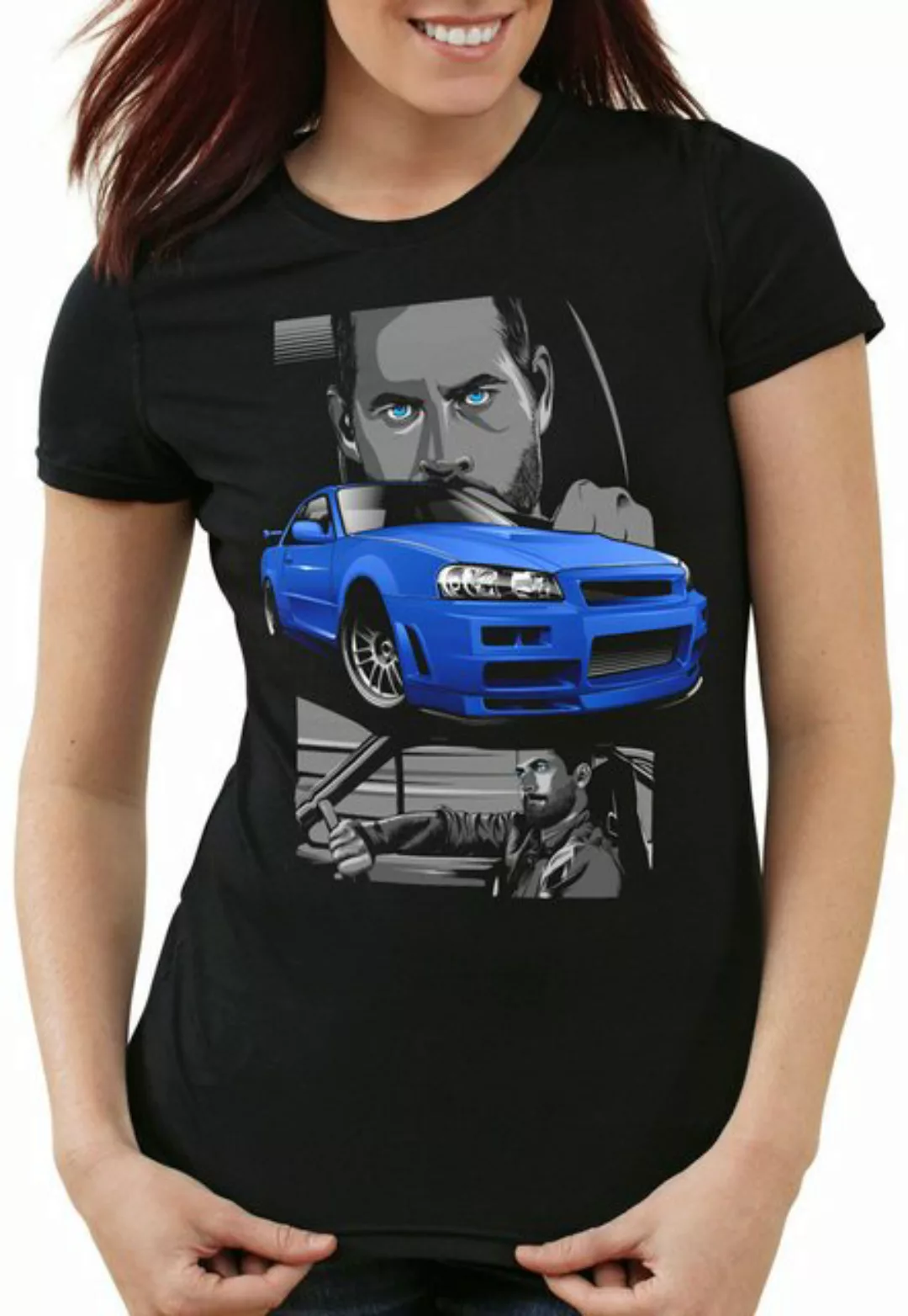 style3 T-Shirt Furious Champion brian oconner autorennen the fast and the f günstig online kaufen