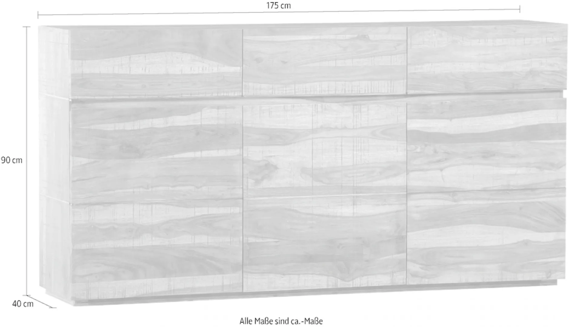 Gutmann Factory Sideboard "Tivoli", aus Massivholz günstig online kaufen