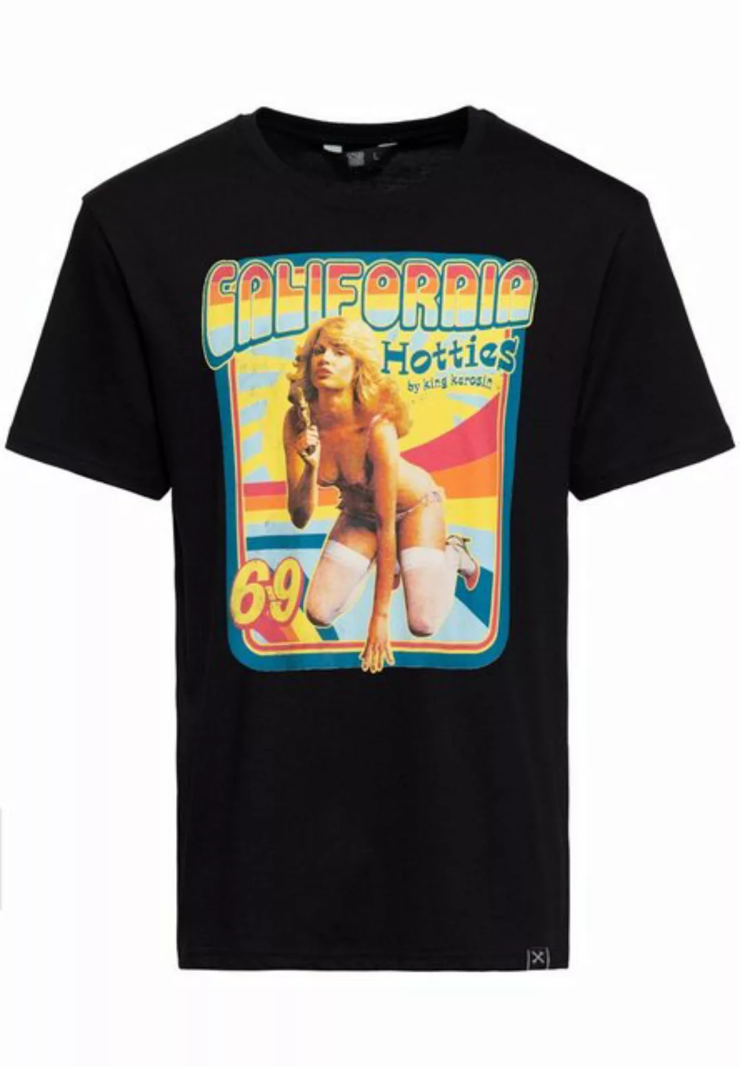 KingKerosin Print-Shirt California Hotties (1-tlg) mit front Print im sexy günstig online kaufen