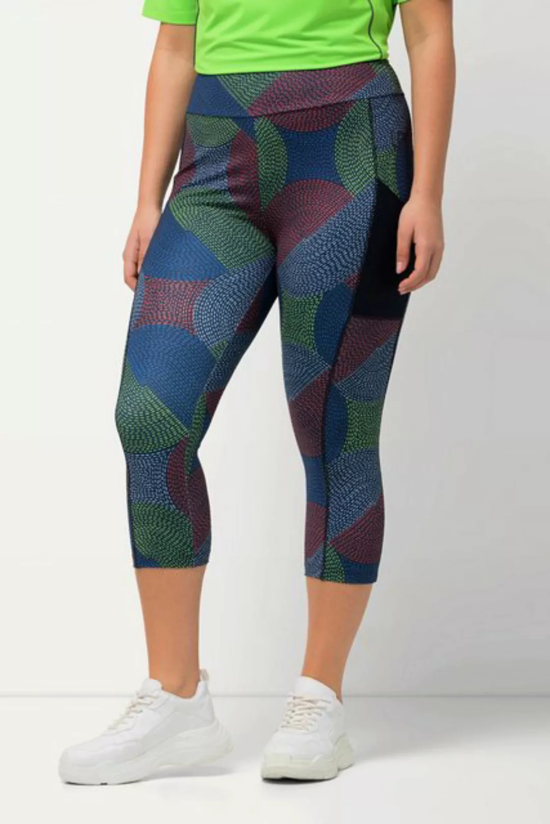 Ulla Popken Lederimitathose 3/4-Sportleggings schnelltrocknend Tasche recyc günstig online kaufen