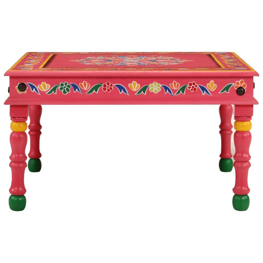 vidaXL Couchtisch Couchtisch Rosa Handbemalt Massivholz günstig online kaufen