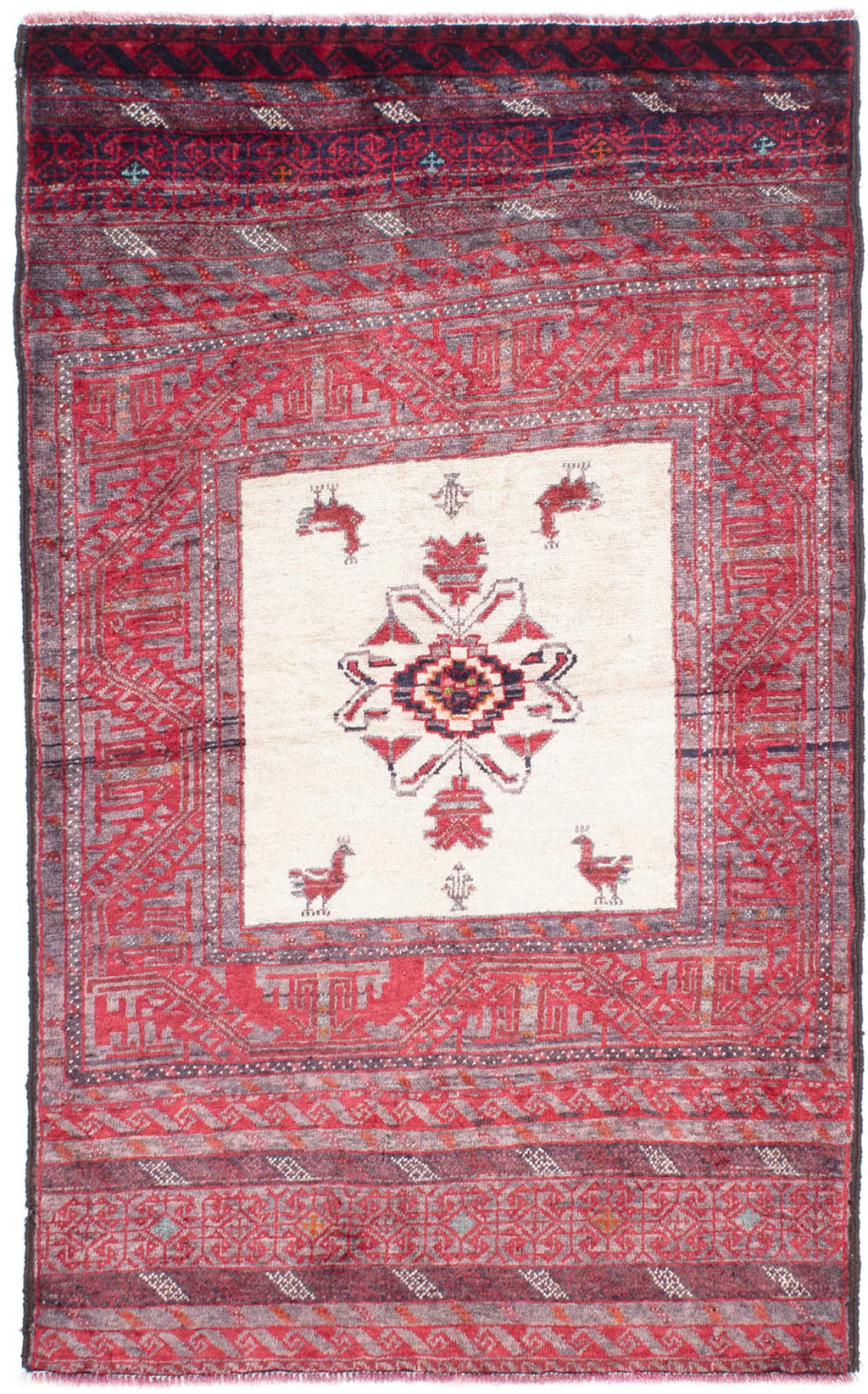 morgenland Orientteppich »Belutsch - 152 x 91 cm - hellrot«, rechteckig, Wo günstig online kaufen
