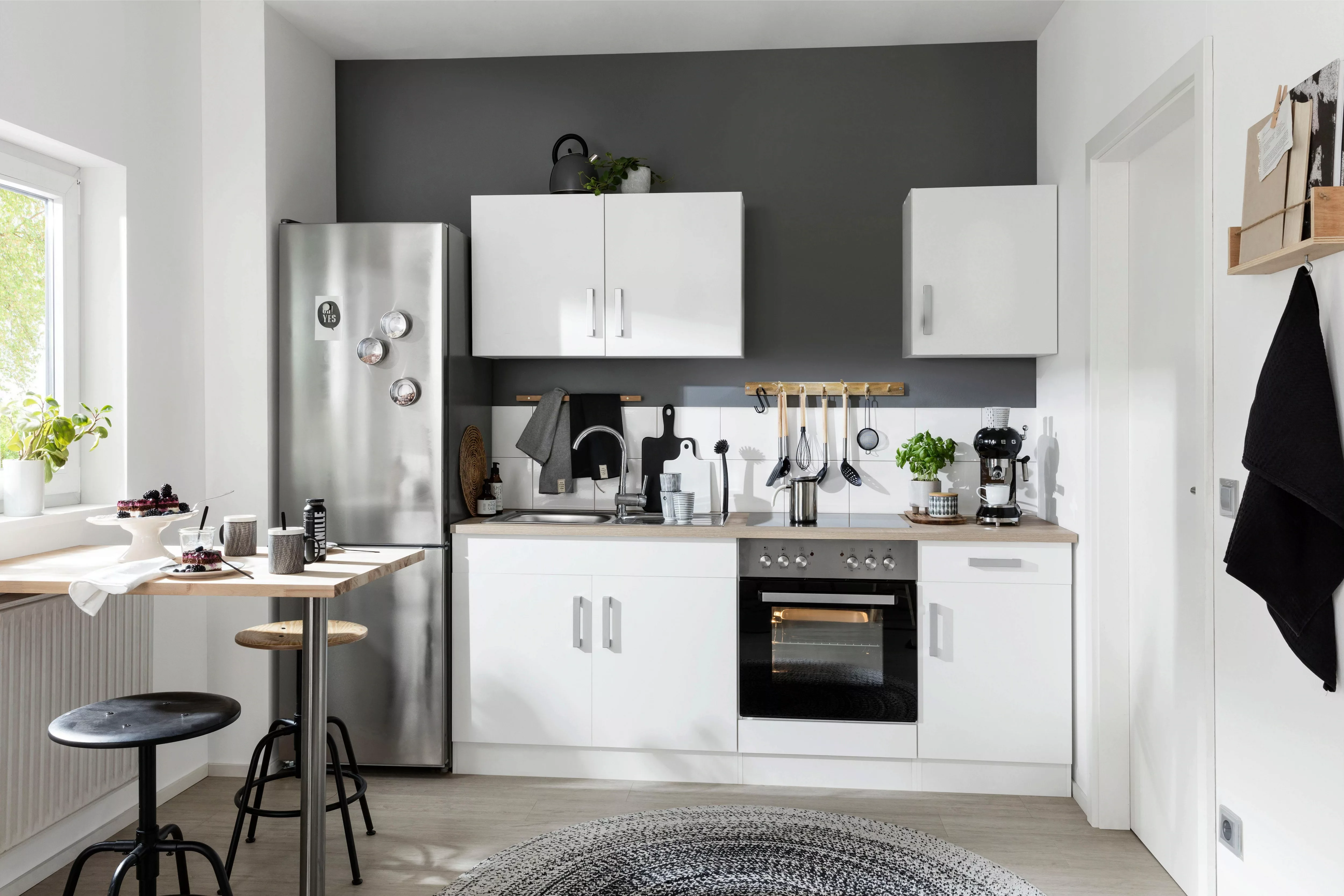 HELD MÖBEL Küchenzeile "Gera", mit E-Geräten, Breite 210 cm günstig online kaufen