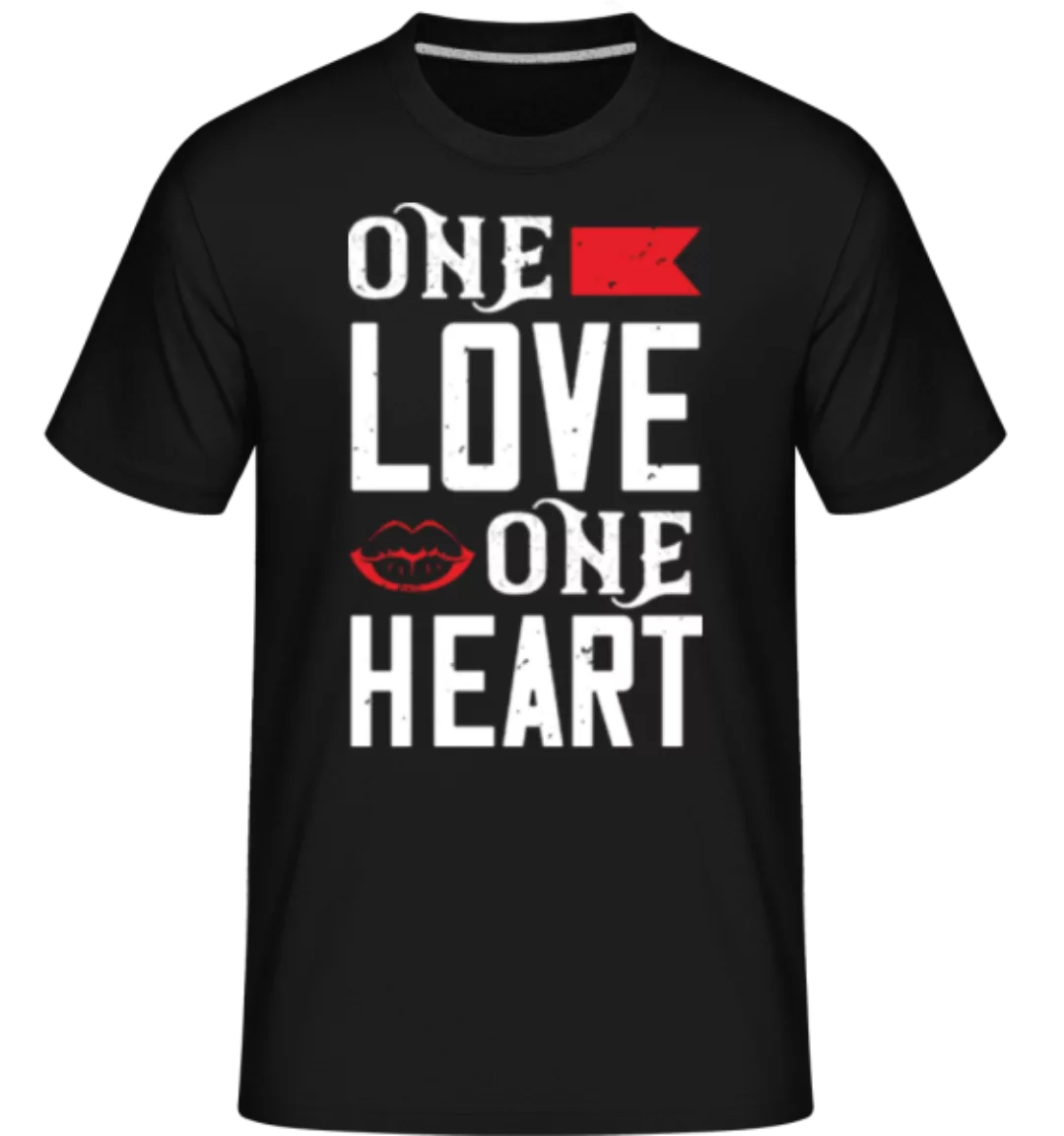 One Love One Heart · Shirtinator Männer T-Shirt günstig online kaufen