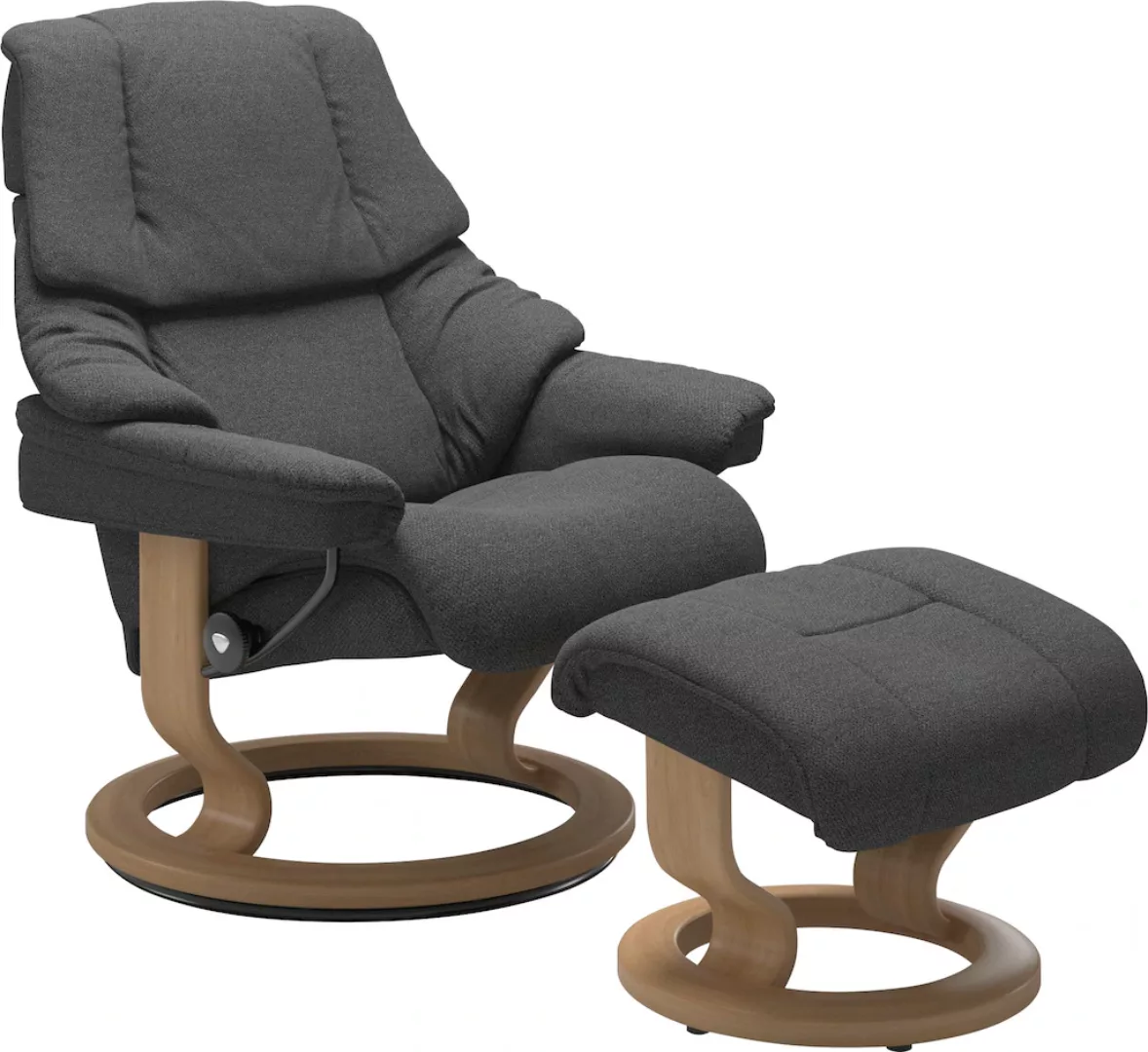 Stressless® Relaxsessel »Reno«, (Set, Relaxsessel mit Hocker), mit Hocker, günstig online kaufen