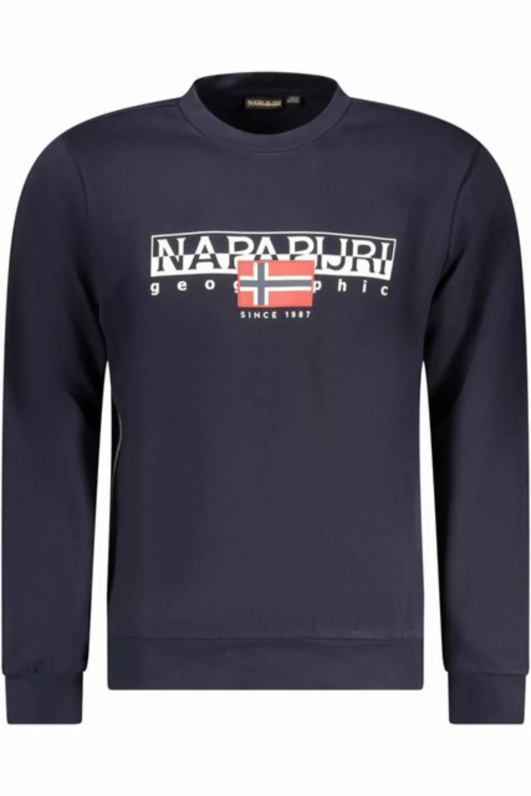 Napapijri Sweatshirt Blaues Herren-Sweatshirt: Regular Fit, Rundhals günstig online kaufen