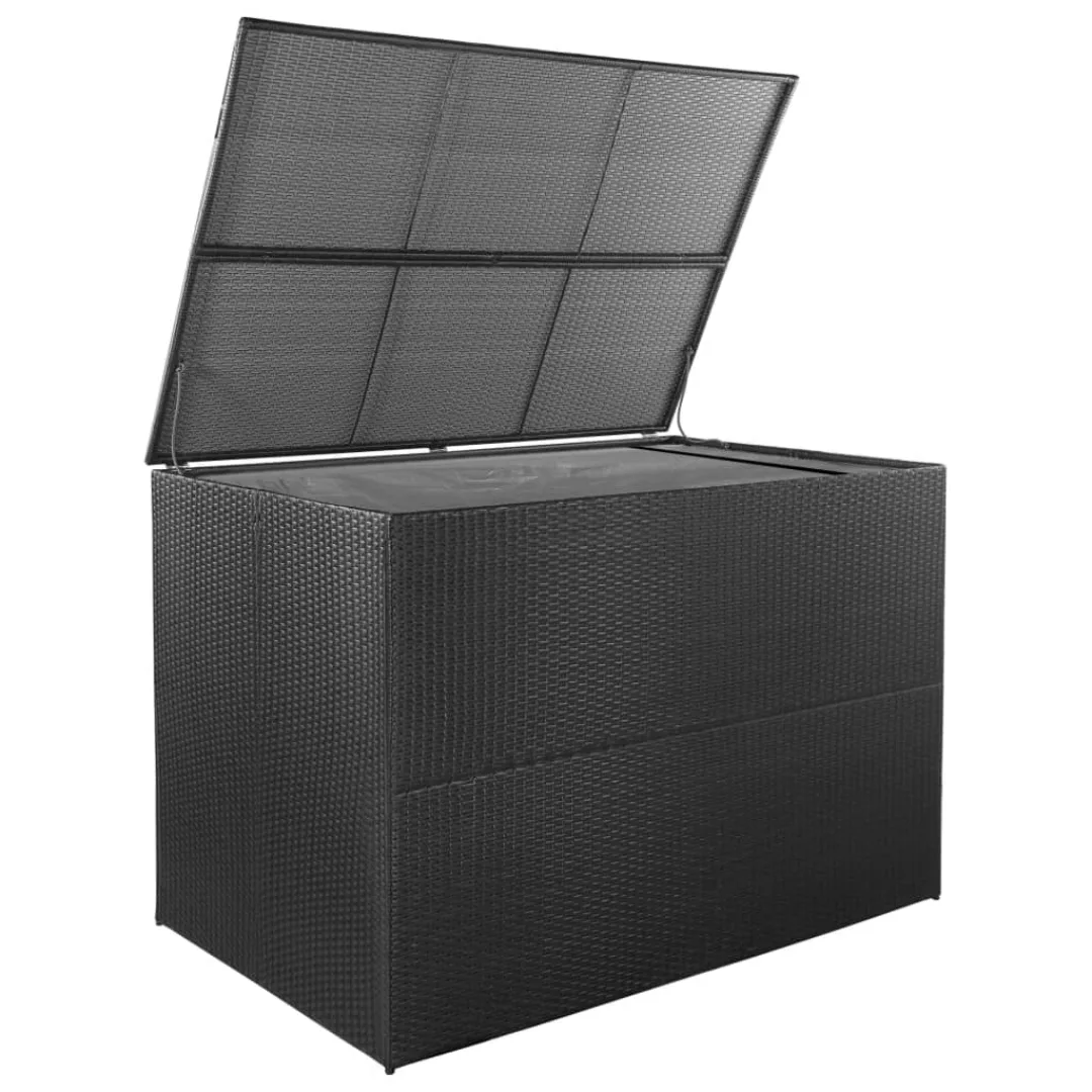 Gartenbox Schwarz 150x100x100 Cm Poly Rattan günstig online kaufen