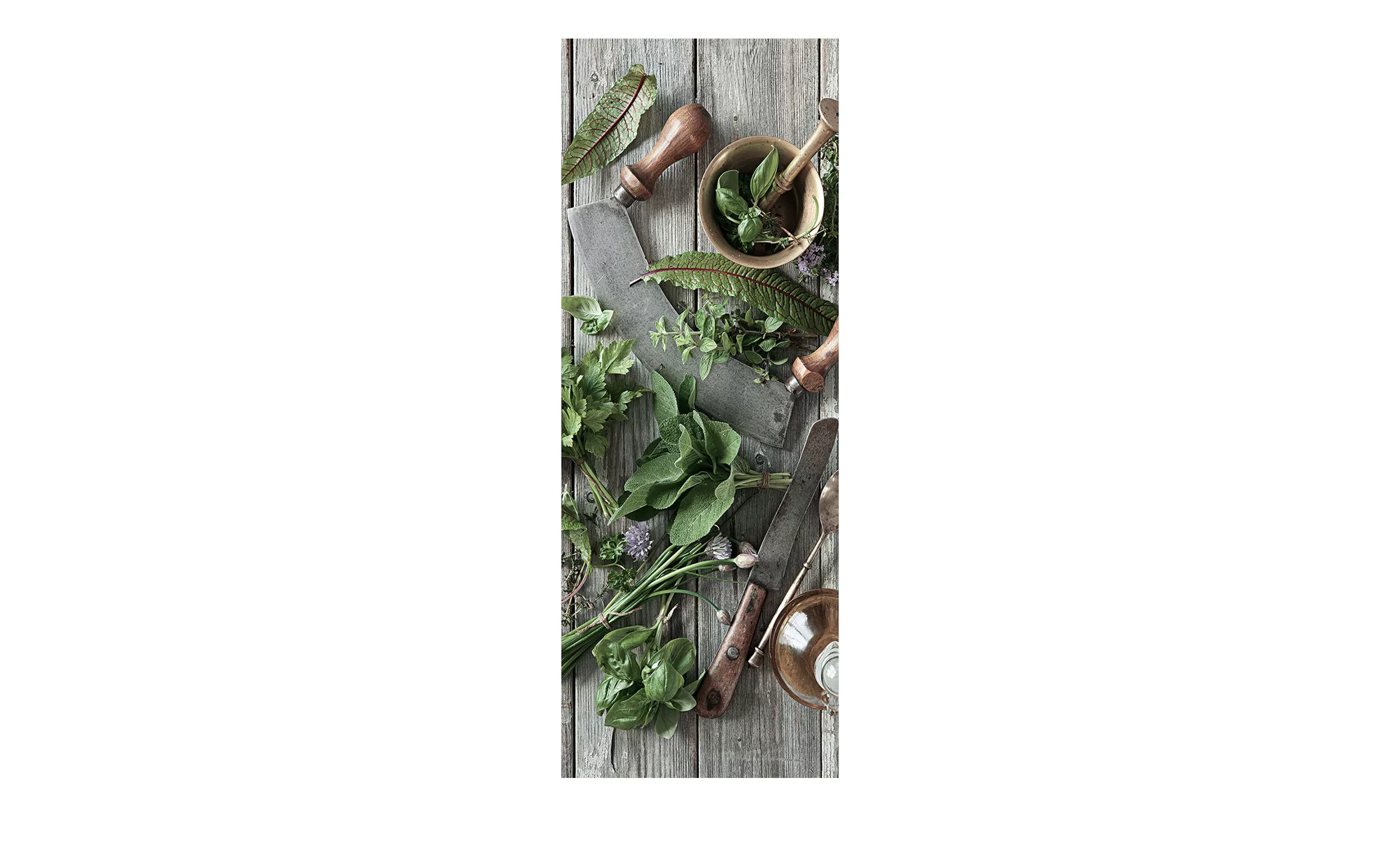 Glasbild 30x80 cm  Herbal Preperation - 30 cm - 80 cm - Sconto günstig online kaufen