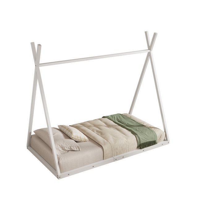 HAUSS SPLOE Metallbett 90x200cm Eisenrahmenbett, Kinderbett in Dreiecksform günstig online kaufen