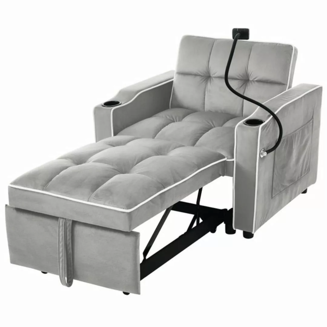 BlingBin Schlafsofa 3-in-1 Ausziehbares Einzel-Sofa-Liegestuhl, 1 Teile, Sa günstig online kaufen