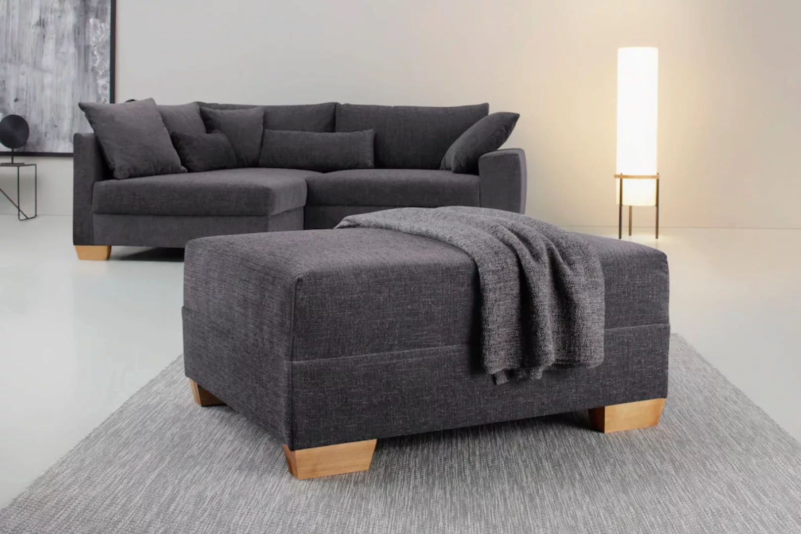 Home affaire Hocker "DuraSpring", Mit DuraSpring-Taschenfederkern, bis 140 günstig online kaufen