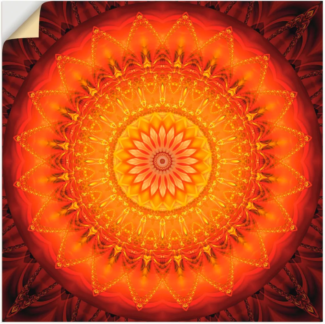 Artland Wandbild "Mandala Energie 1", Muster, (1 St.), als Leinwandbild, Po günstig online kaufen