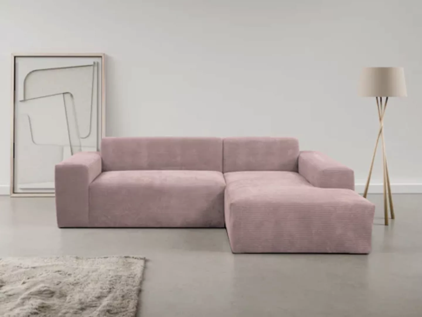 INOSIGN Ecksofa "Zeus-L", Curvy Trend Ecksofa mit urbaner Optik günstig online kaufen