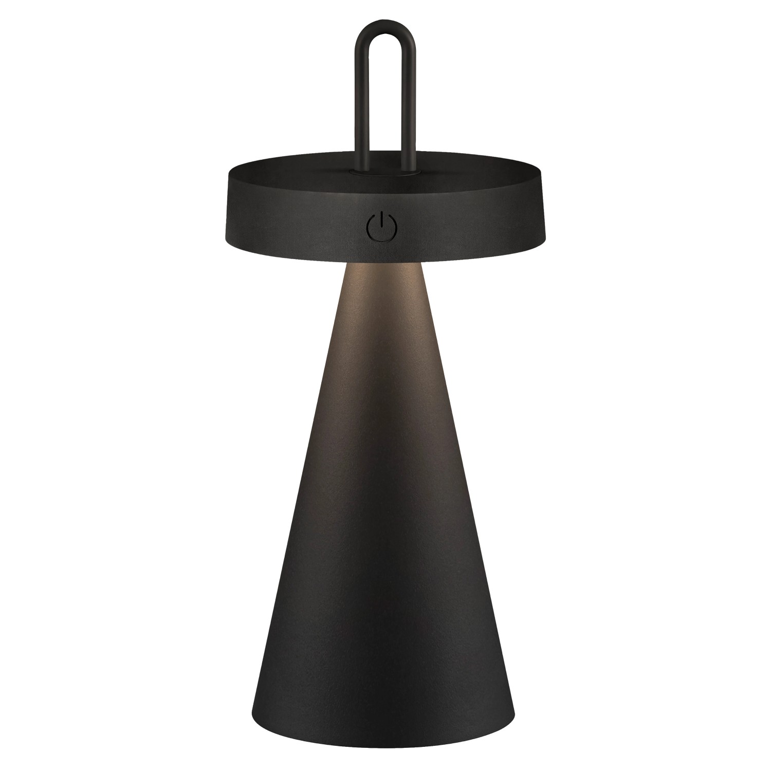 Just Light. LED-Akku-Tischleuchte Alwa Schwarz 28,9 cm x Ø 12,8 günstig online kaufen