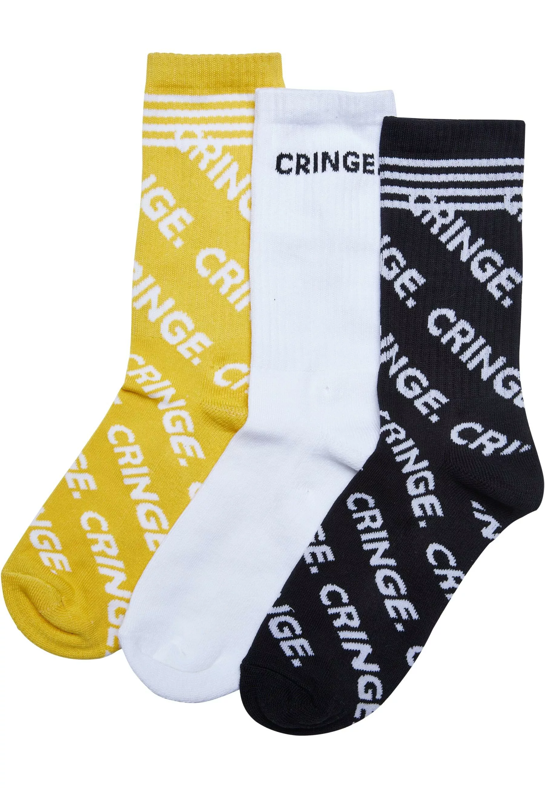 MisterTee Basicsocken "MisterTee Unisex Cringe Socks 3-Pack", (1 Paar) günstig online kaufen