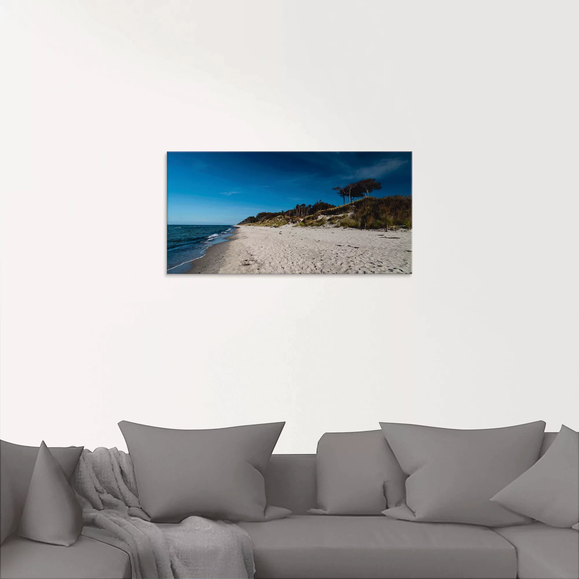 Artland Glasbild "Am Weststrand- Ostsee - Darss", Strand, (1 St.) günstig online kaufen