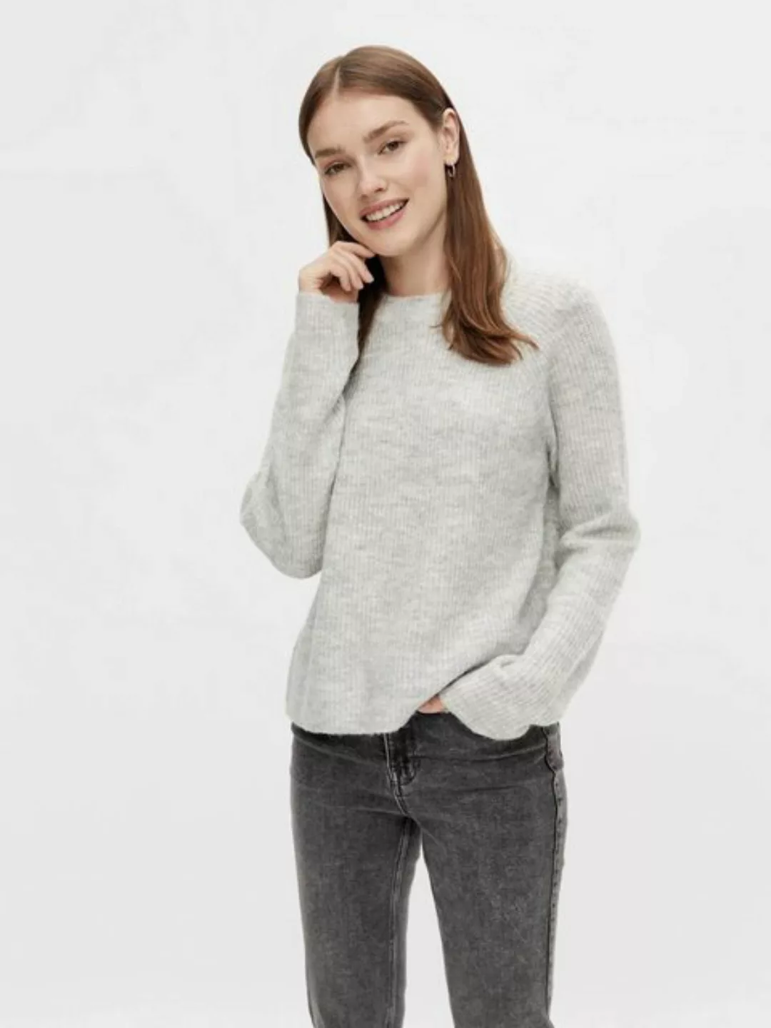 pieces Rundhalspullover PCELLEN LS O-NECK KNIT NOOS BC günstig online kaufen