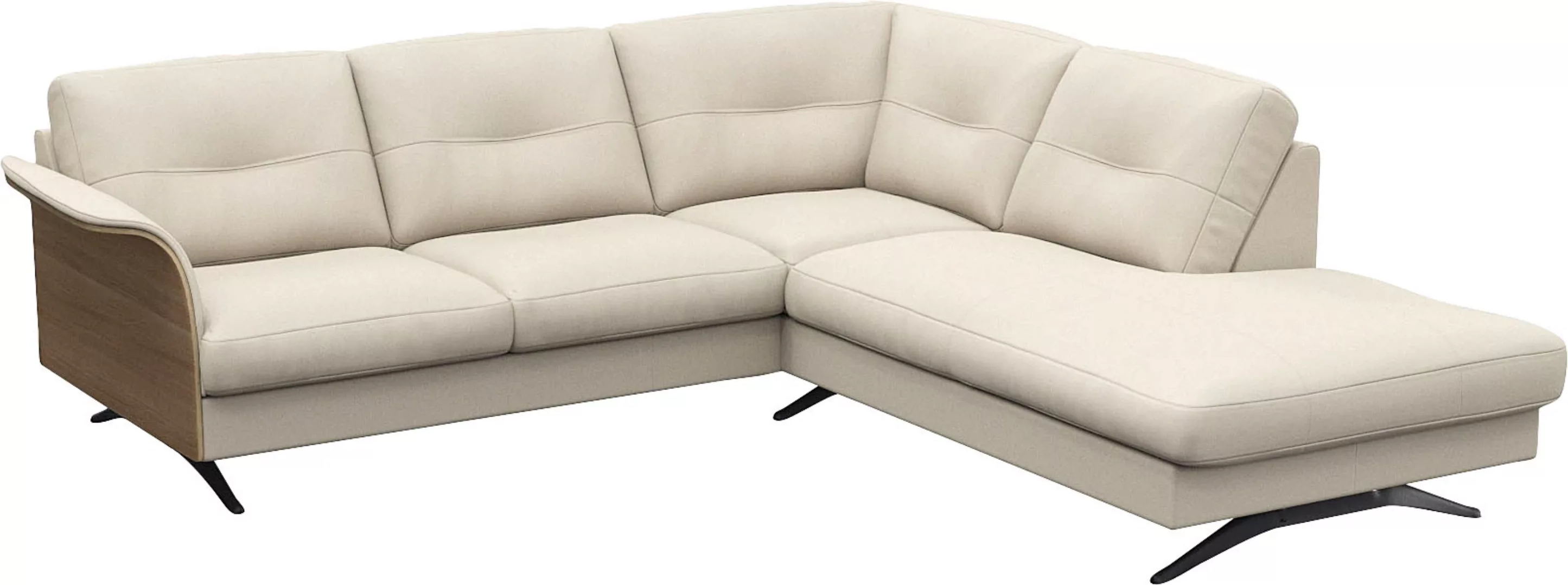 FLEXLUX Ecksofa "Glow, super bequem durch hochwertigem Sitzaufbau mit Feder günstig online kaufen