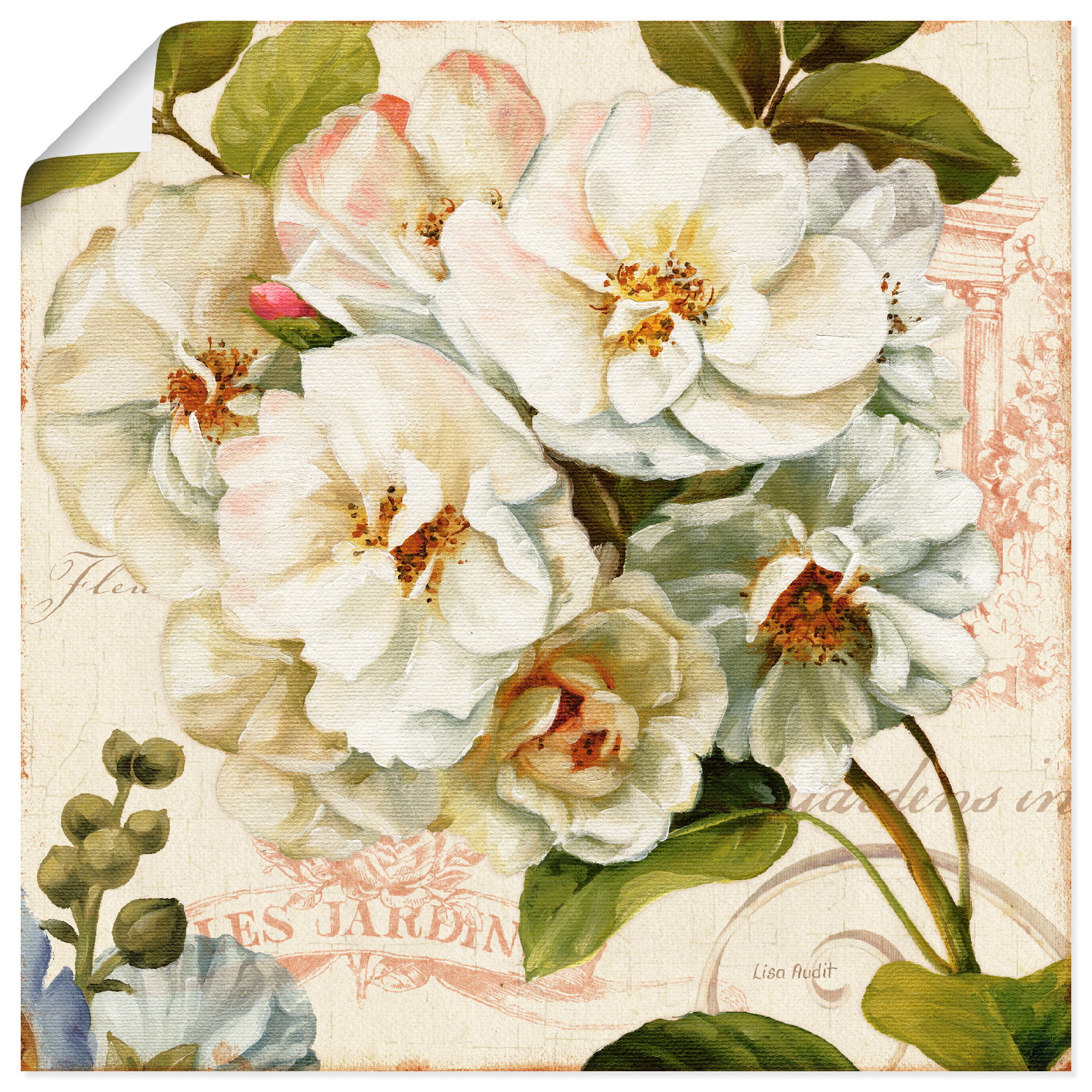 Artland Wandbild "Garten III", Blumen, (1 St.), als Leinwandbild, Poster in günstig online kaufen