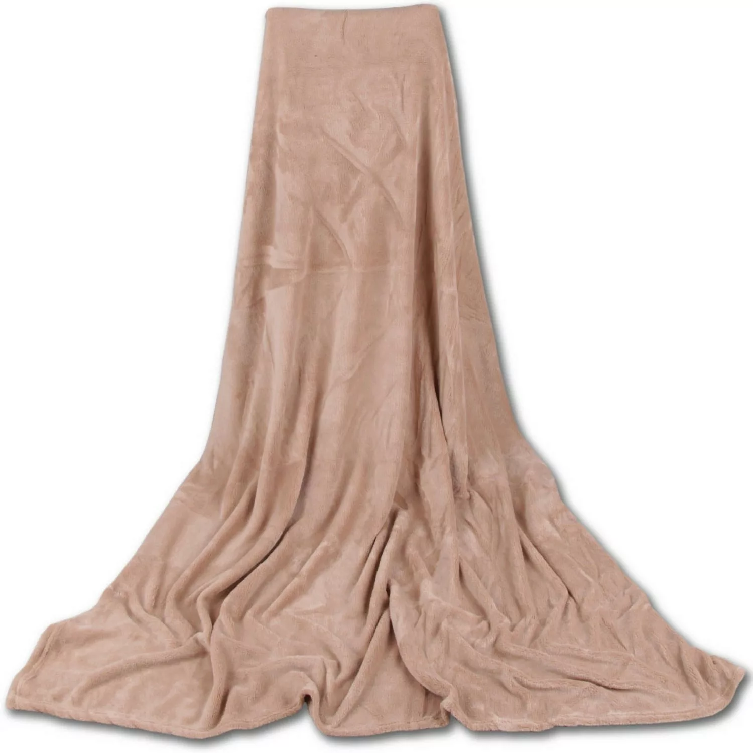 Bestgoodies Mikrofaser Decke Beige 130 x 170 cm günstig online kaufen