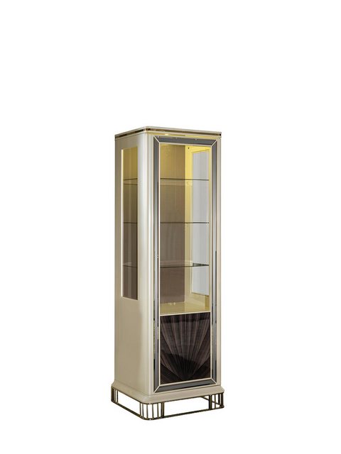 JVmoebel Vitrine Vitrine Beige Esszimmer Schrank Regal Modern Stil Elegante günstig online kaufen