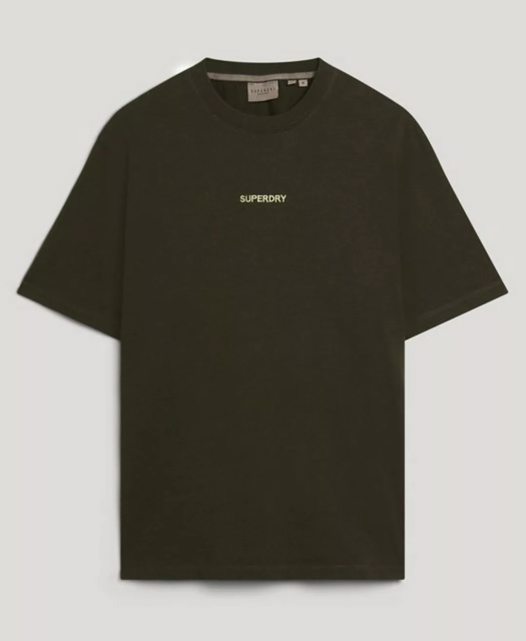 Superdry T-Shirt MICRO LOGO GRAPHIC LOOSE TEE Army Khaki günstig online kaufen