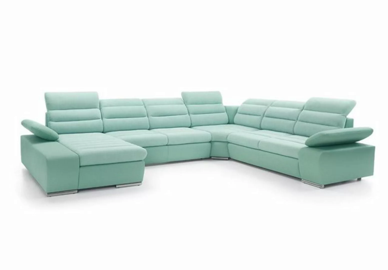 Xlmoebel Ecksofa Ecksofa U-Form mit Schlaffunktion für Wohnzimmer - Eckcouc günstig online kaufen