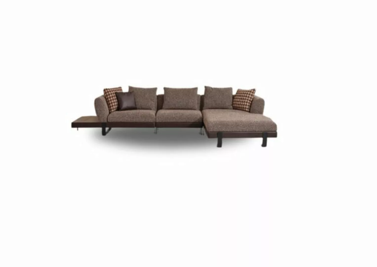 JVmoebel Ecksofa Braunes Textil Designer Ecksofa L-Form Wohnzimmer Couch Ed günstig online kaufen