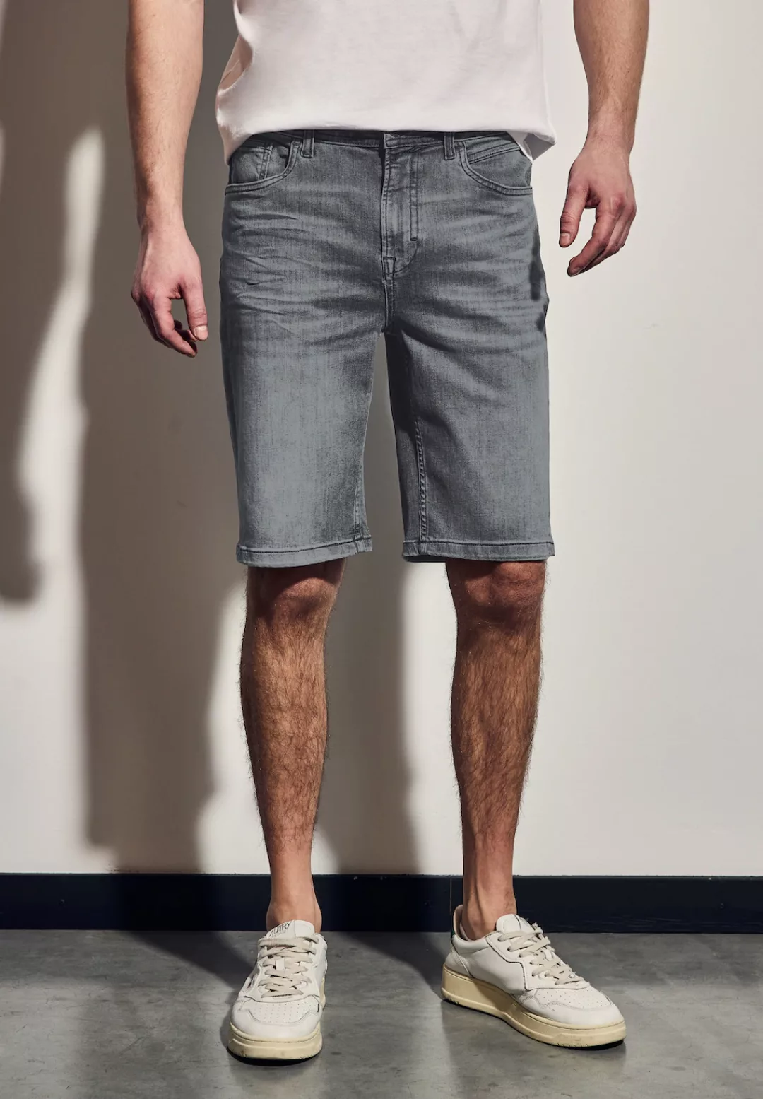 STREET ONE MEN Shorts, aus Baumwolle mit Stretchanteil günstig online kaufen