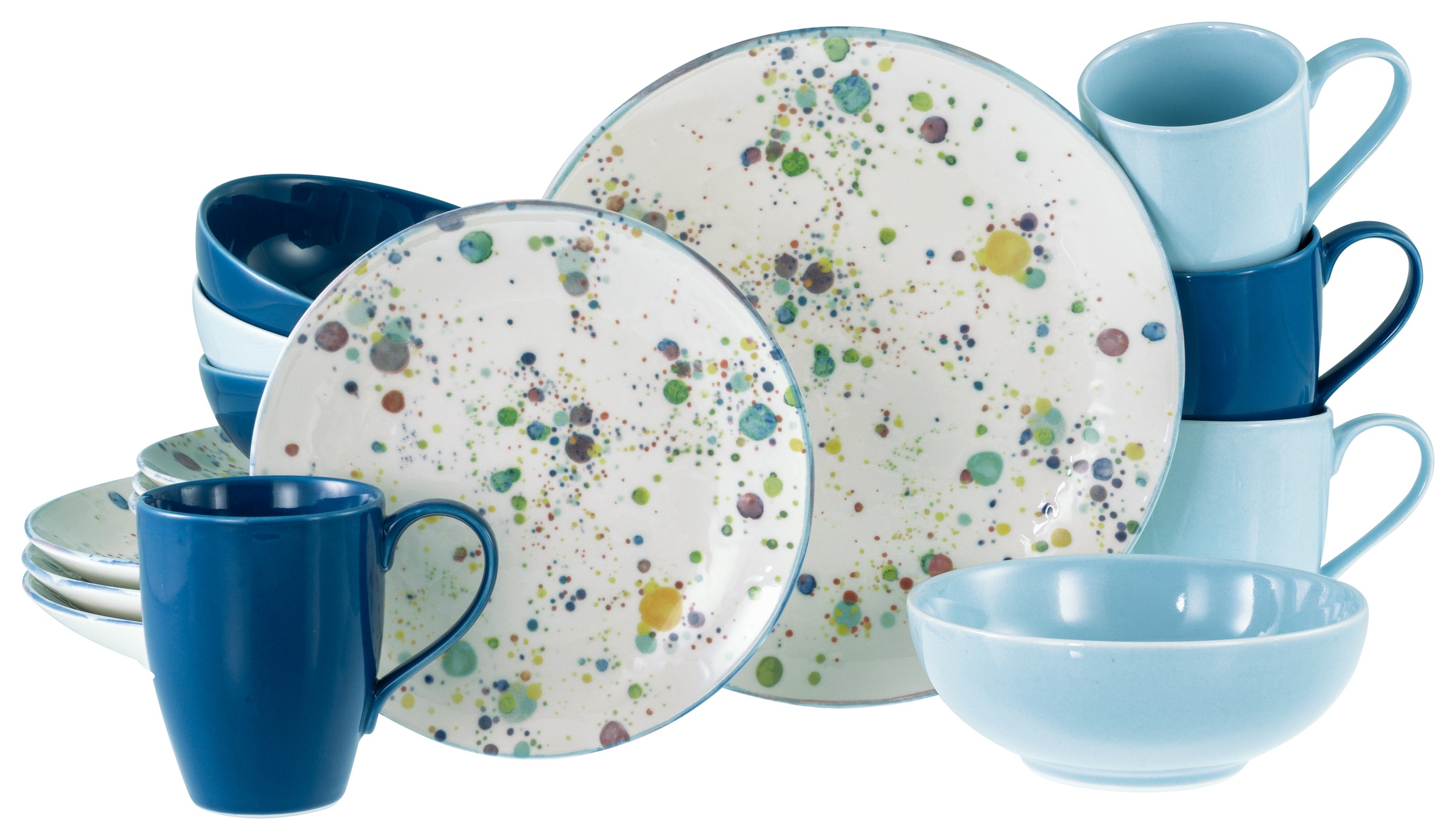 CreaTable Kombiservice »Candy Drops, Kombi-Service 16-tlg.«, (Set, 16 tlg.) günstig online kaufen