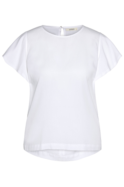Damen Bluse Aus Lyocell (Tencel) "Volant Blouse 1/2 Tencel" günstig online kaufen