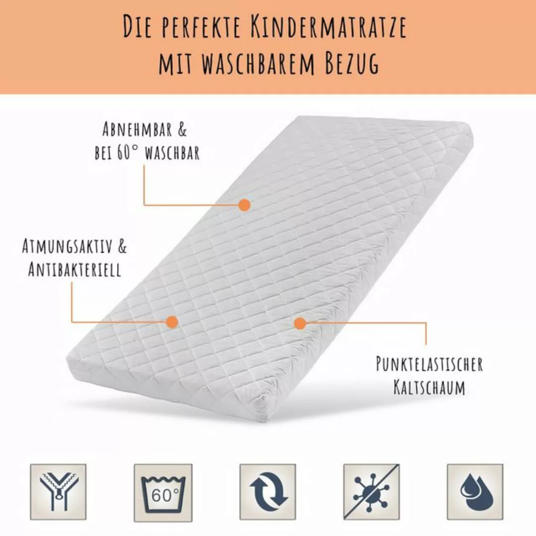 Kids Collective Kinderbett weiß 80x160 90x200 Jugendbett mit Schublade Raus günstig online kaufen