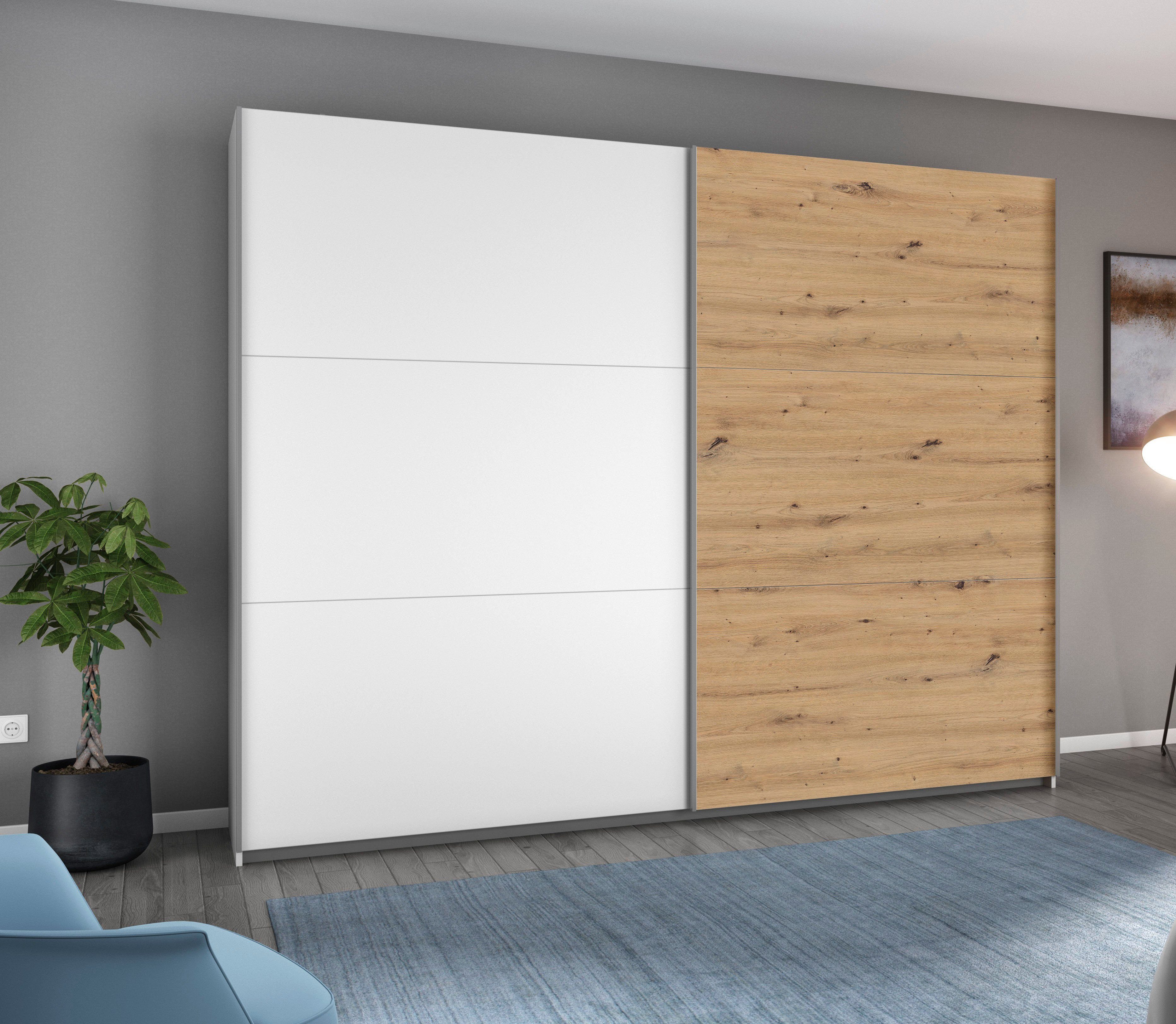 rauch Schwebetürenschrank "AURELIO Kleiderschrank Garderobe TOPSELLER", 3 v günstig online kaufen