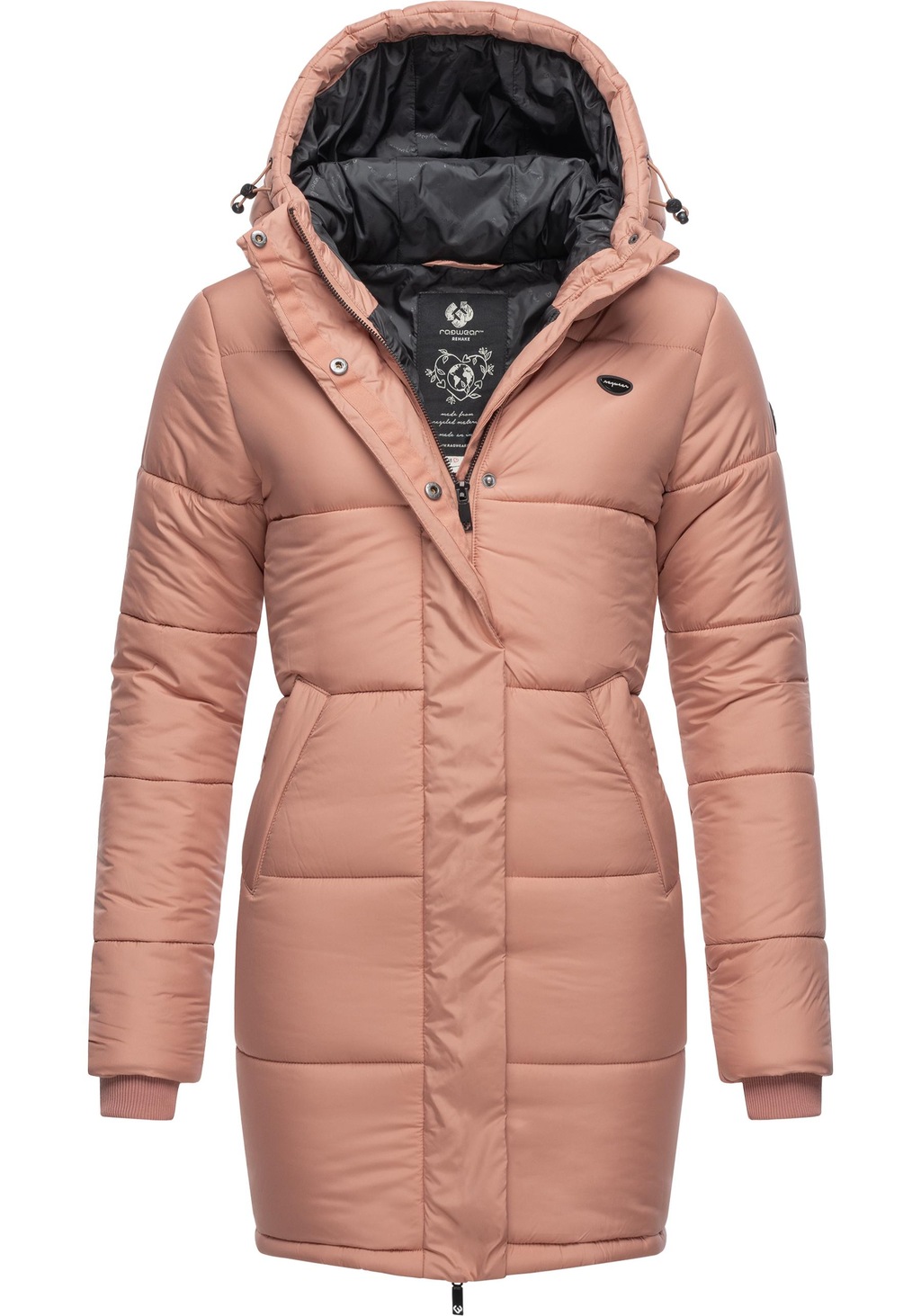 Ragwear Steppmantel "Relive Long Remake", lange Damen Steppjacke mit Kapuze günstig online kaufen