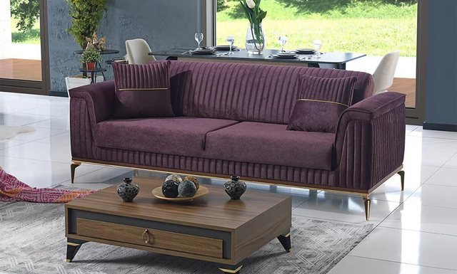 JVmoebel 3-Sitzer Dreisitzer Polstercouch Sofa Couch Sitzmöbel Polster Möbe günstig online kaufen