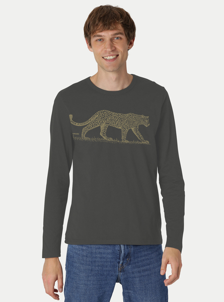 Bio-herren-langarmshirt "Leopard" günstig online kaufen