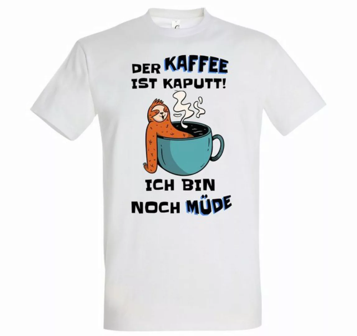 Youth Designz T-Shirt DER KAFFEE IST KAPUTT! ICH BIN NOCH MÜDE Herren Shirt günstig online kaufen