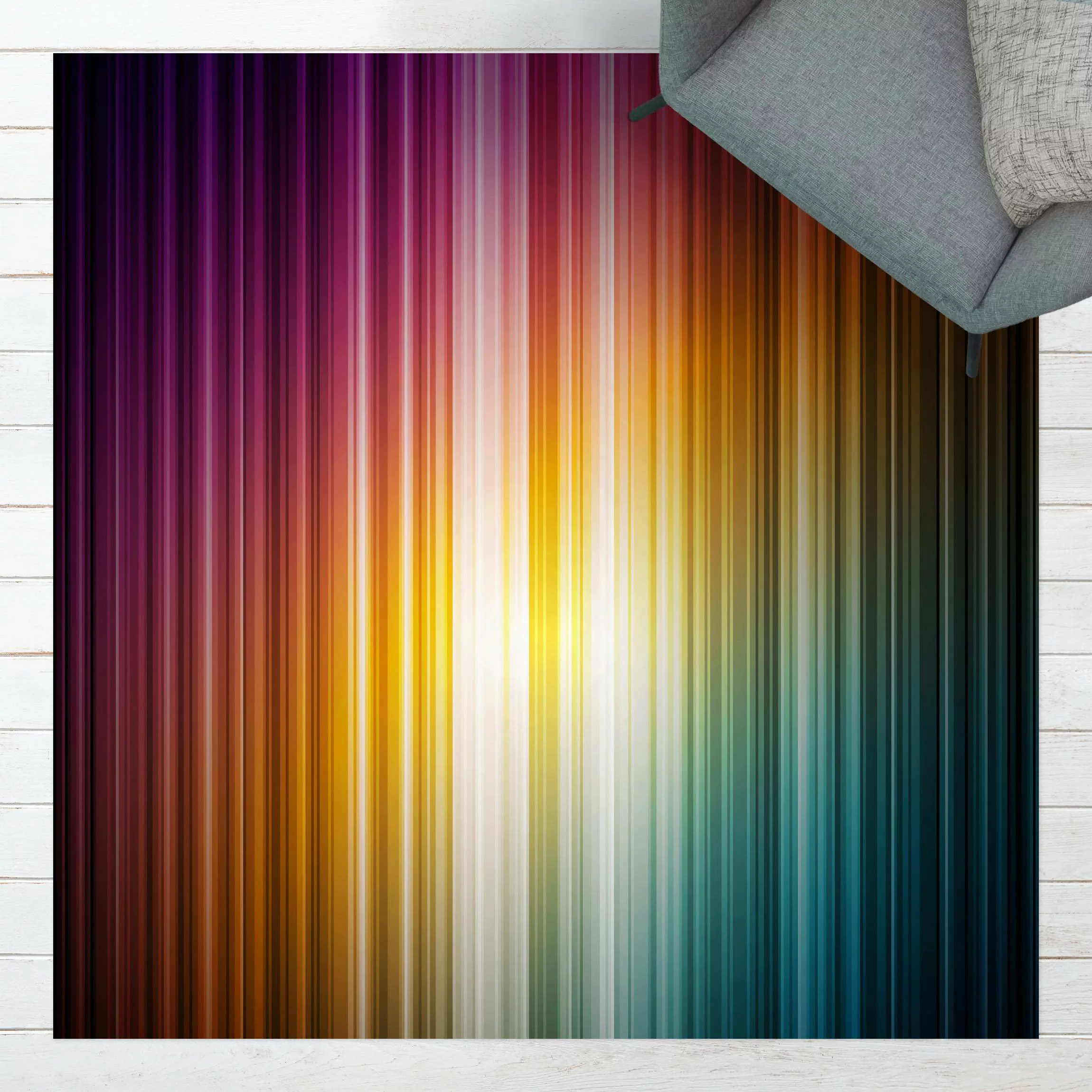 Vinyl-Teppich Rainbow Light günstig online kaufen