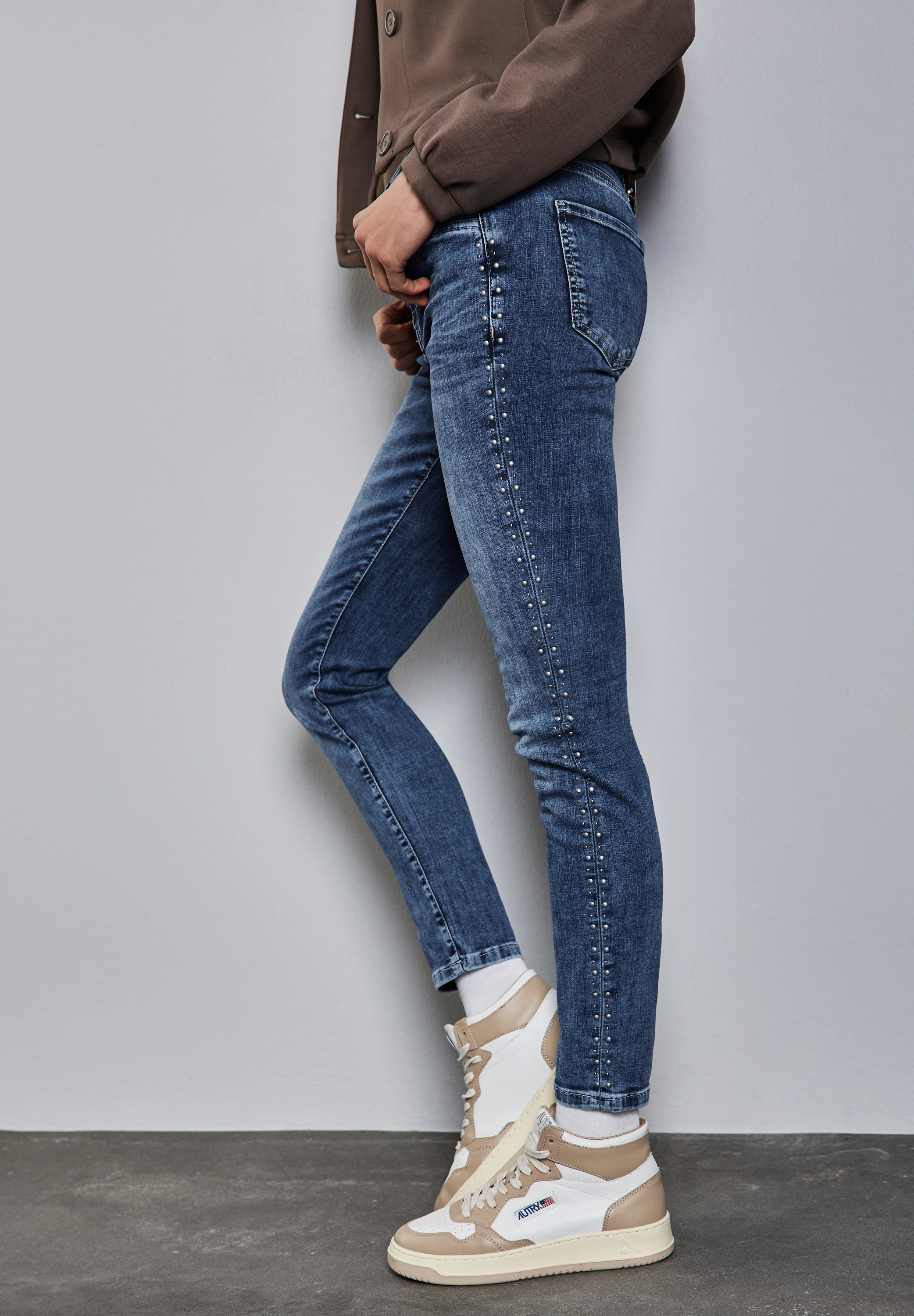 STREET ONE Slim-fit-Jeans Middle Waist günstig online kaufen