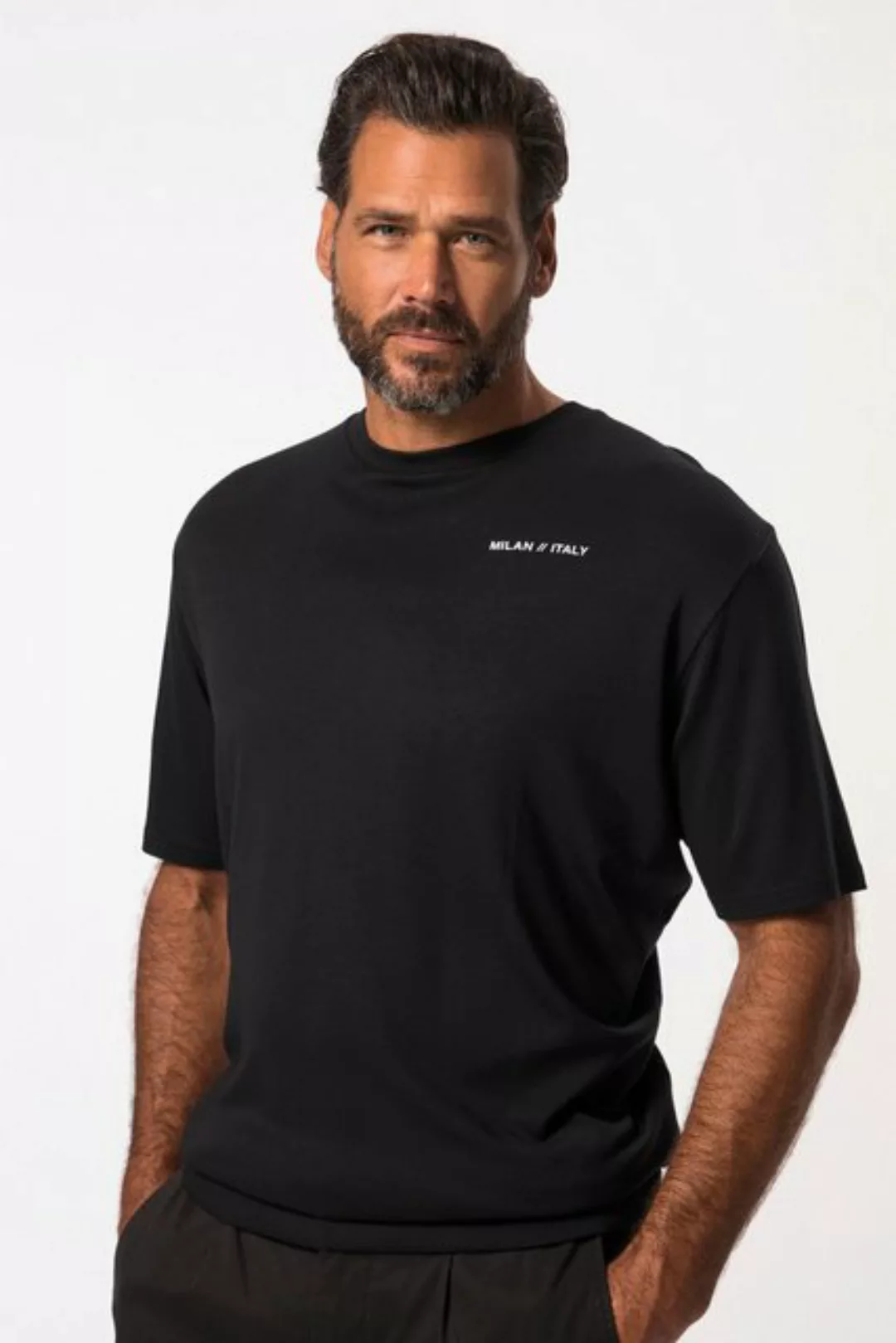 JP1880 T-Shirt T-Shirt Bauchfit Halbarm kleiner Print XXL bis 8XL günstig online kaufen